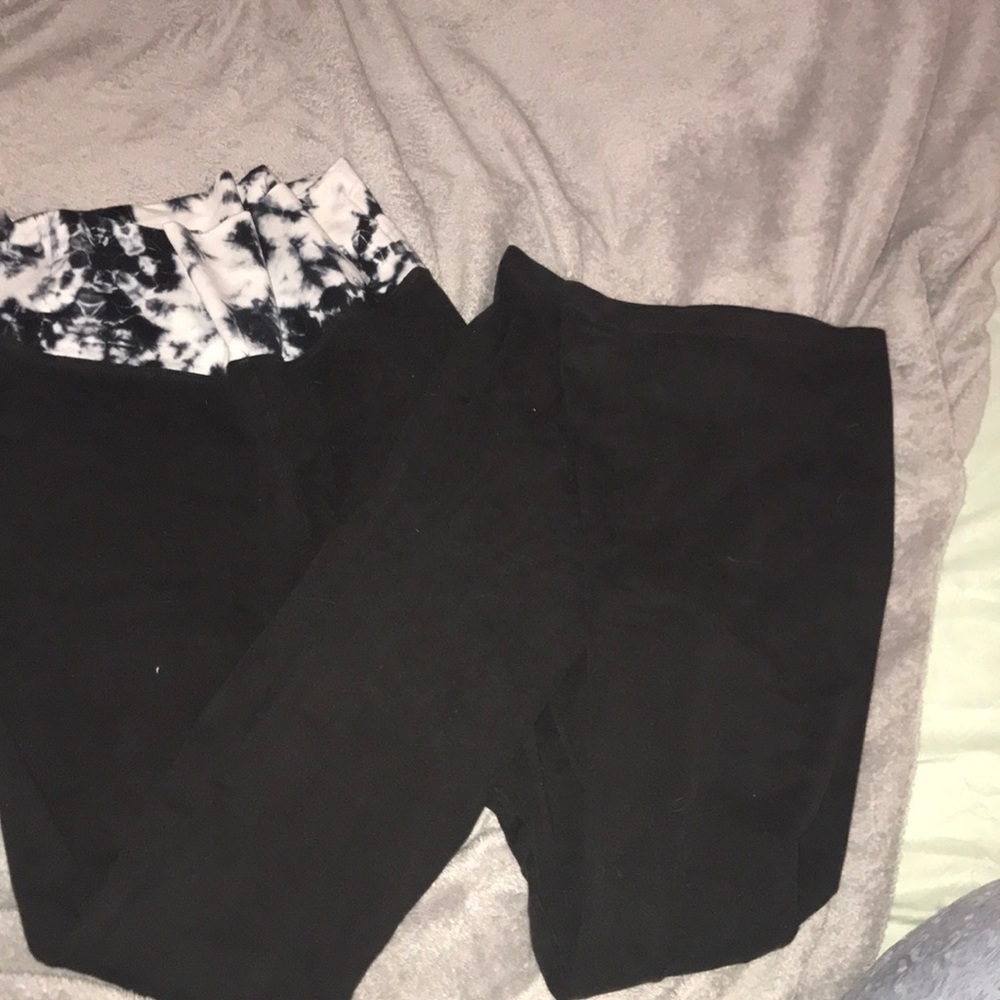 Black bootcut leggings